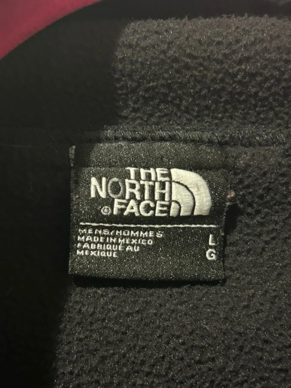 The North Face Black Fleece Jacket with Logo Tag